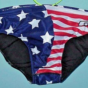 NEW MEN'S Q LUXURY COMPETITION SWIM, DIVE, WATER POLO TEAM SWIM SUIT 38-42